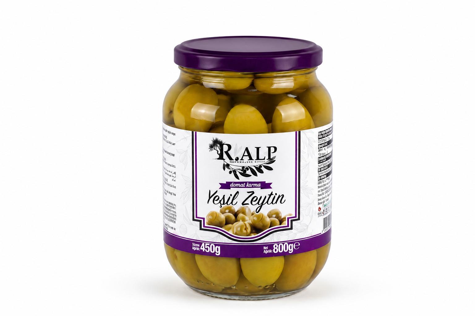 Yeşil Domat Kırma Zeytin 450 GR