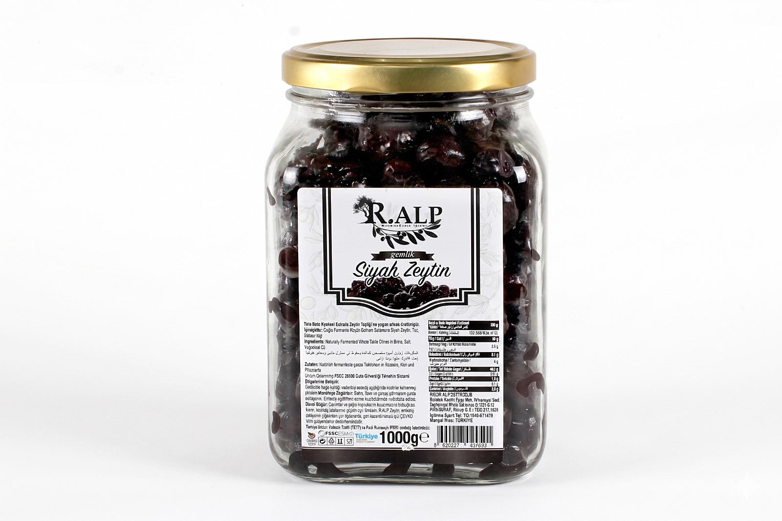 Gemlik Siyah Zeytin 1 KG (Siyah İnci)